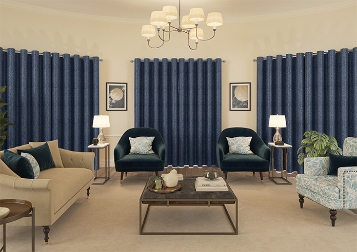 Tiverton, Indigo - Made to Measure Curtains - Image 14